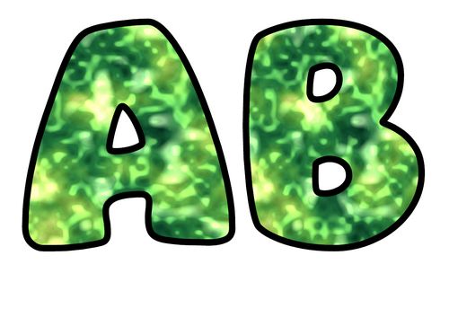 Forest Canopy Bubble Letters | Nature Bulletin Board Letters | Classroom Display Pack