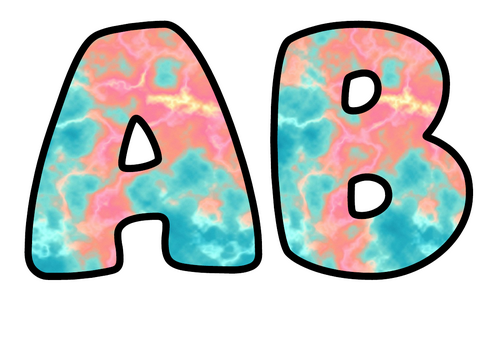 Coral Reef Bubble Letters | Nature Bulletin Board Letters | Classroom Display Pack