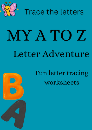 A to Z Letter Tracing Worksheets – 26 Pages