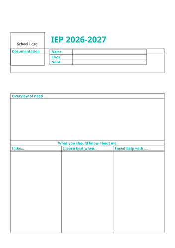 IEP Template