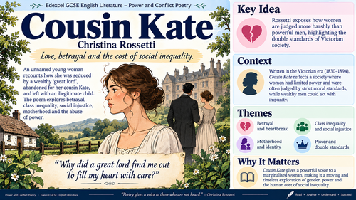 cousin kate poem gcse english
