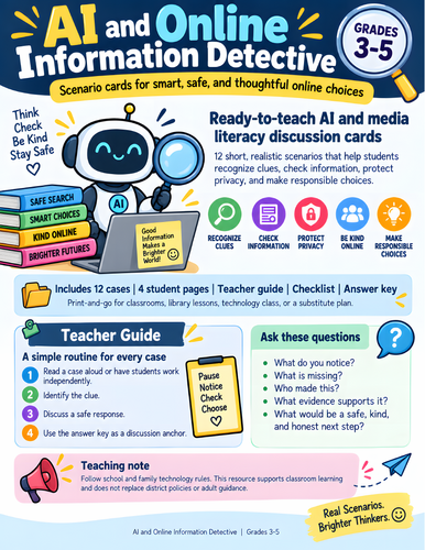 AI and Online Information Safety | Social Media Literacy & Digital Citizenship