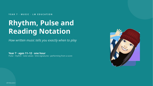 Rhythm, Pulse and Reading Notation | Year 7 Music PowerPoint Lesson