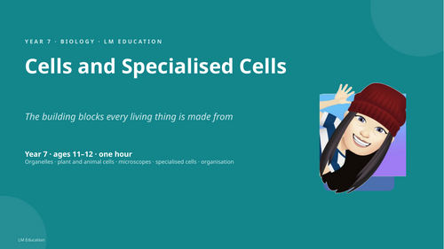 Cells and Specialised Cells | Year 7 Biology PowerPoint Lesson