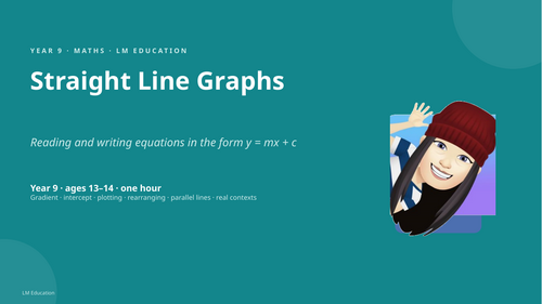 Straight Line Graphs | Year 9 Maths PowerPoint Lesson