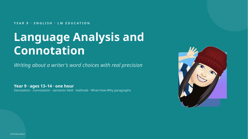Language Analysis and Connotation | Year 9 English PowerPoint Lesson