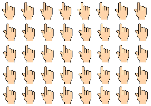 Finger Space Lollipop Stick Pointers