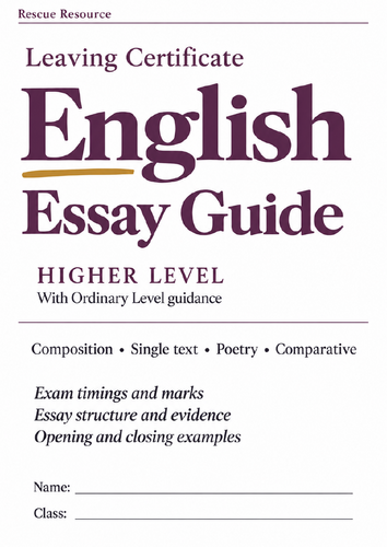 Leaving Certificate English: Higher & Ordinary Level Guide Pack
