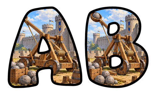 Catapult Display Lettering | Bubble Letters A-Z and 0-9 | Classroom Decor