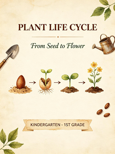 Plant Life Cycle Science Worksheets K-1