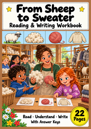 From Sheep to Sweater Reading and Writing Workbook Grades 1-2
