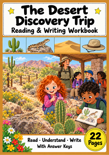 Desert Discovery Reading and Writing Workbook Grades 1-2