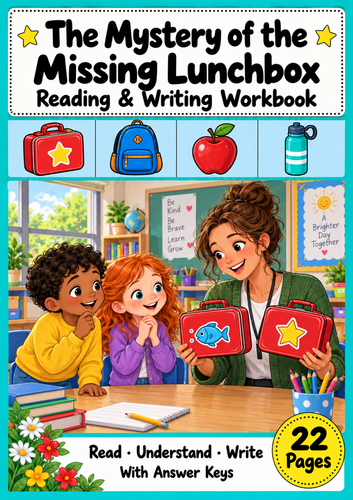 Missing Lunchbox Reading Comprehension Workbook Grades 1-2