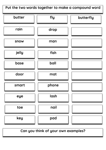 Compound Words Activity Bundle