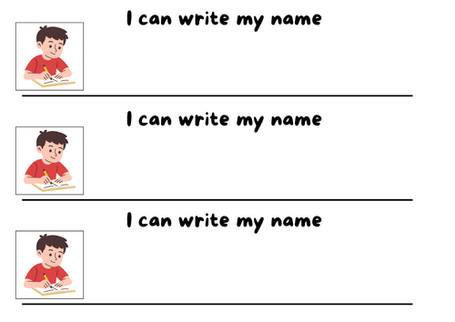 I can write my name