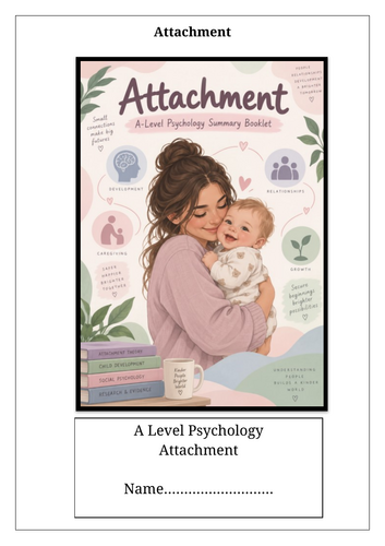 A Level Psychology: Attachment Summary booklet