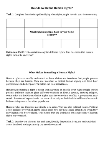 Global Politics: How Do We Define Human Rights?