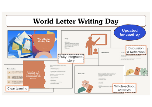 World Letter Writing Day Assembly | KS1 & KS2 | Updated for 2026-27