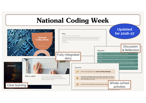 National Coding Week Assembly | KS1 & KS2 | Updated for 2026-27
