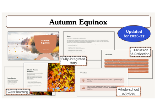 Autumn Equinox Assembly | KS1 & KS2 | Updated for 2026-27