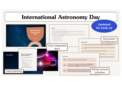 International Astronomy Day Assembly | KS1 & KS2 | Updated for 2026-27