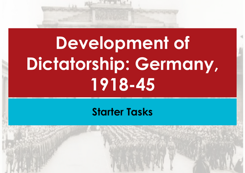 IGCSE (Edexcel) History Germany Past Paper Questions