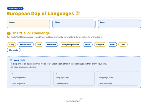 European Day of Languages 2026