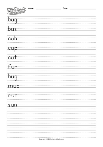 CVC Words with Short Vowels | 5 Phonics Videos + Worksheets | 50 Words