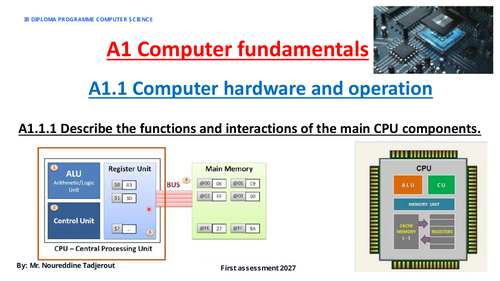 IBDP Computer Science A1 Computer fundamentals
