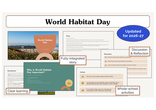 World Habitat Day Assembly | KS1 & KS2 | Updated for 2026-27