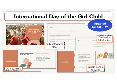 International Day of the Girl Child Assembly | KS1 & KS2 | Updated for 2026-27
