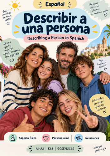 Spanish – Describing a Person | Appearance, Personality & Relationships | KS3 GCSE IGCSE