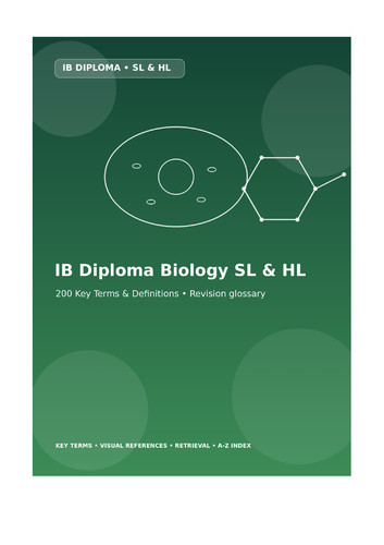IB Diploma Biology SL & HL Key Terms Glossary | IB Biology Revision & Exam Vocabular