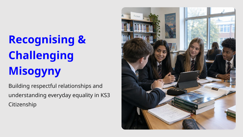 Recognising and Challenging Misogyny – KS3 Full Lesson