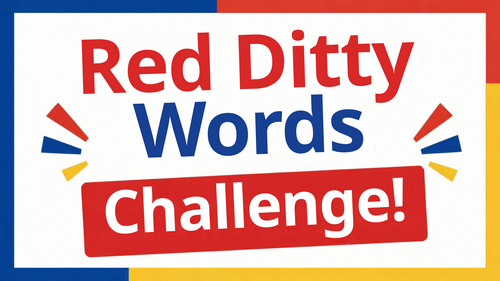 RWI Red Words Interactive PowerPoint | Red Ditty Words & Reading Practice