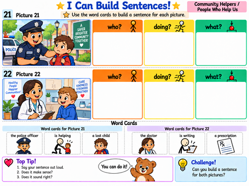 People Who Help | Sentence Building | SEND Speech & Language