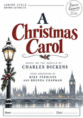 A Christmas Carol Drama Extracts & Study Workbook | Junior Cycle English