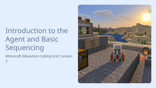 KS3 Minecraft Education: Coding Lesson 2 Computer Science