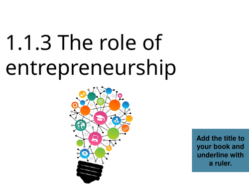 Pearson GCSE Business 1BS0: 1.1 Enterprise and Entrepreneurship