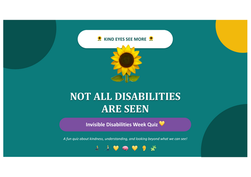 Invisible Disabilities Week Quiz | 8 Questions | Updated for 2026-27