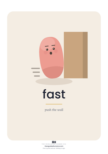 Four Words Display Set Emotional Regulation