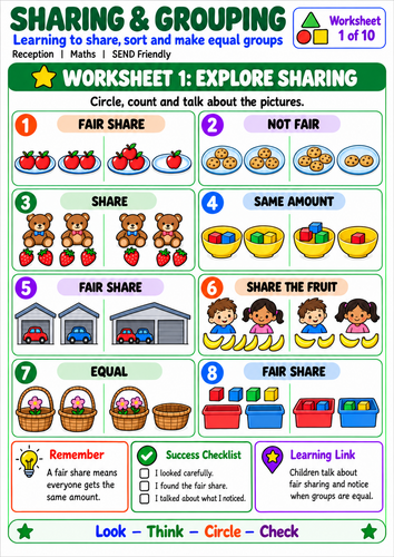 EYFS Maths Visual Resource Pack | 10 SEN-Friendly Early Years Maths Mats | Numbers & Counting