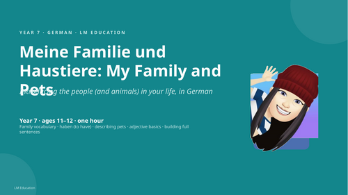 Familie und Haustiere | Year 7 German PowerPoint Lesson