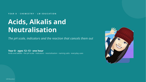 Acids, Alkalis and Neutralisation | Year 8 Chemistry PowerPoint Lesson