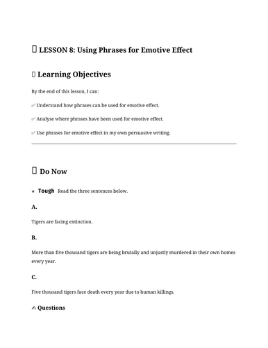 GCSE English Language Paper 2 - Section B