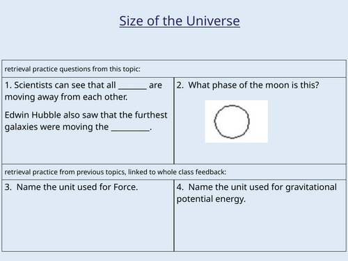 The size of the universe