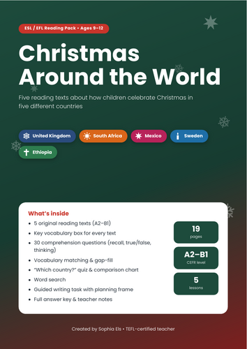Christmas Around the World ESL Reading Pack