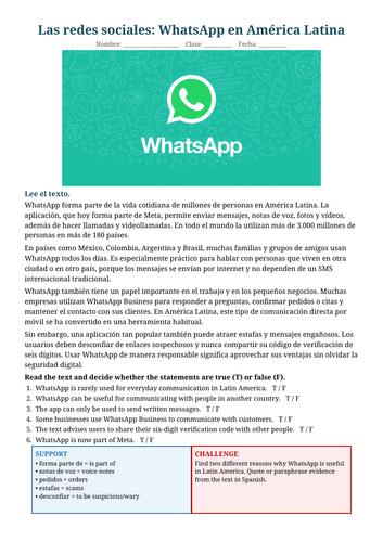 Social Media: WhatsApp in Latin America