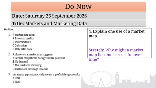 3.1.3 Markets and Market Data - AQA A Level (7138)