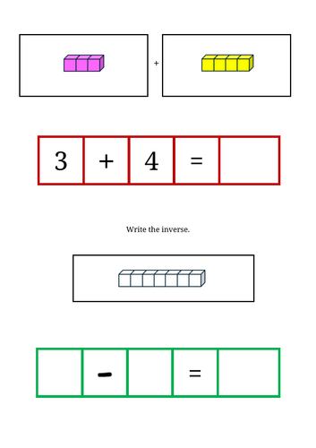 year 1 maths addition and subtraction